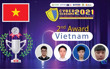 Sinh viên Trường Đại học Công nghệ giành giải Nhì cuộc thi an toàn thông tin Cyber SEA Game 2021